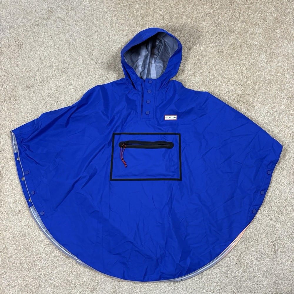 Hunter for Target Rain Poncho Blue Kids Youth M/L Waterproof Packable